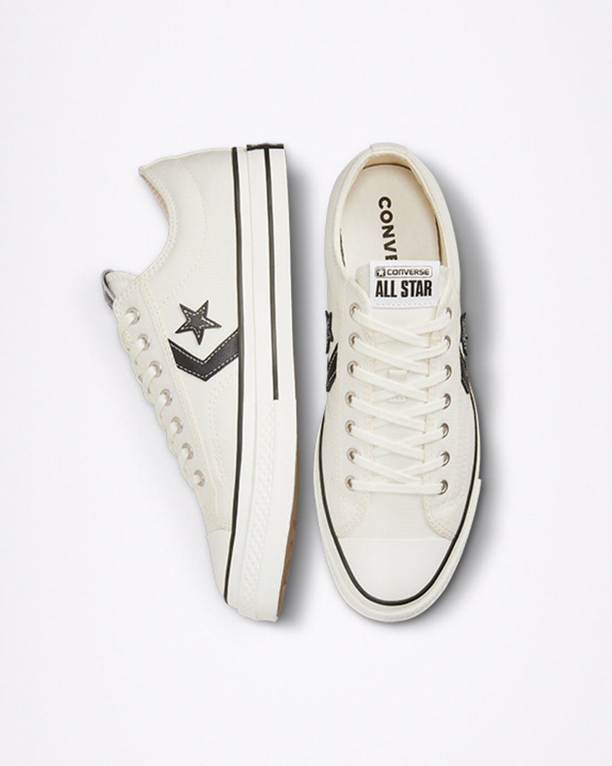 Men's Converse Star Player 76 Low Top Shoes White / Black | AU 590C1S